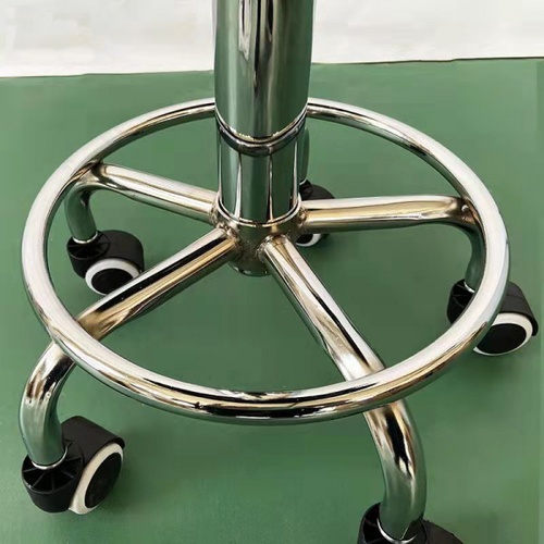 PILITO เก้าอี้บาร์หัวกลม ปรับระดับความสูงได้ มีล้อเลื่อน รุ่น XK002 45×45×63 ซม. สีขาว